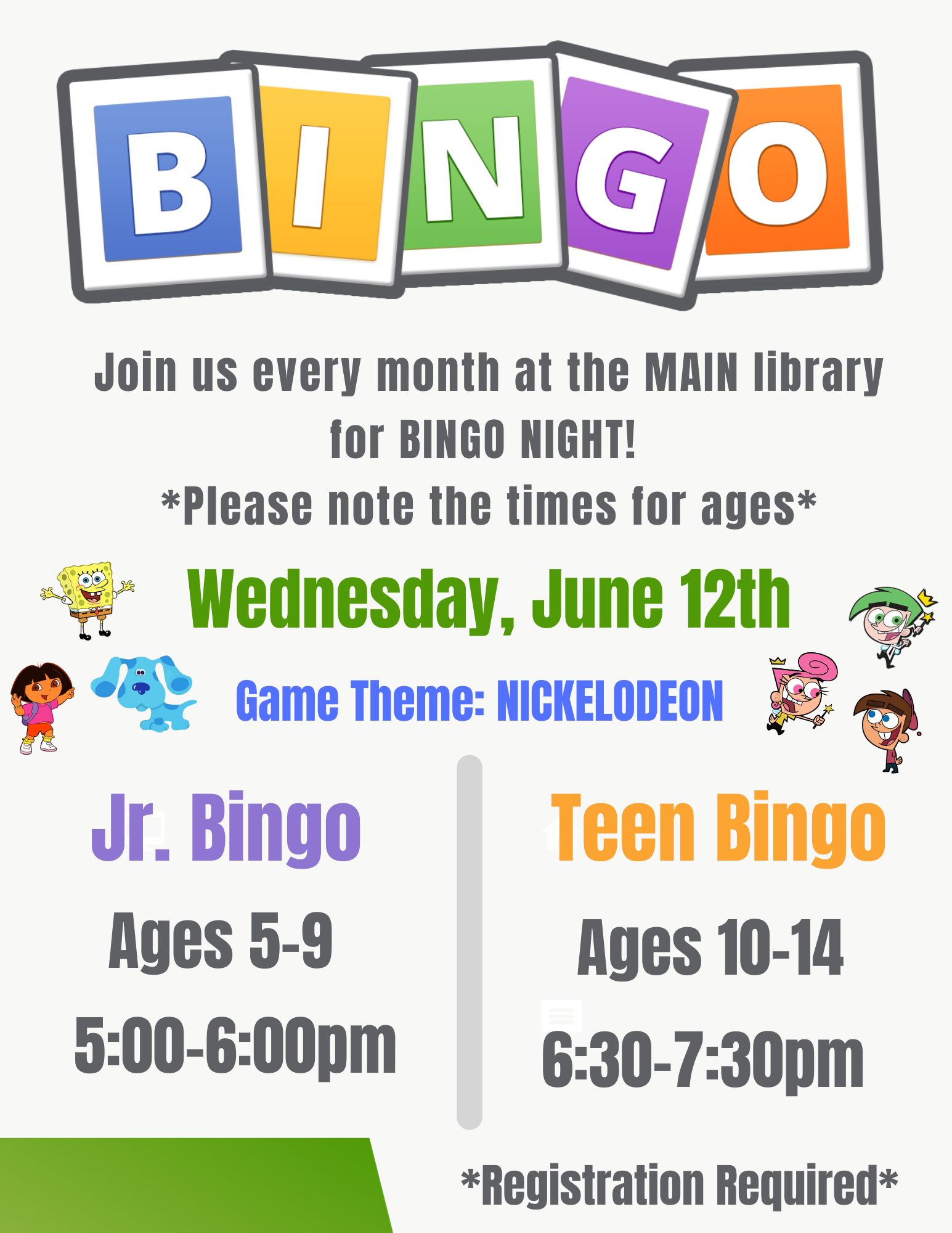 Jr. Bingo Night