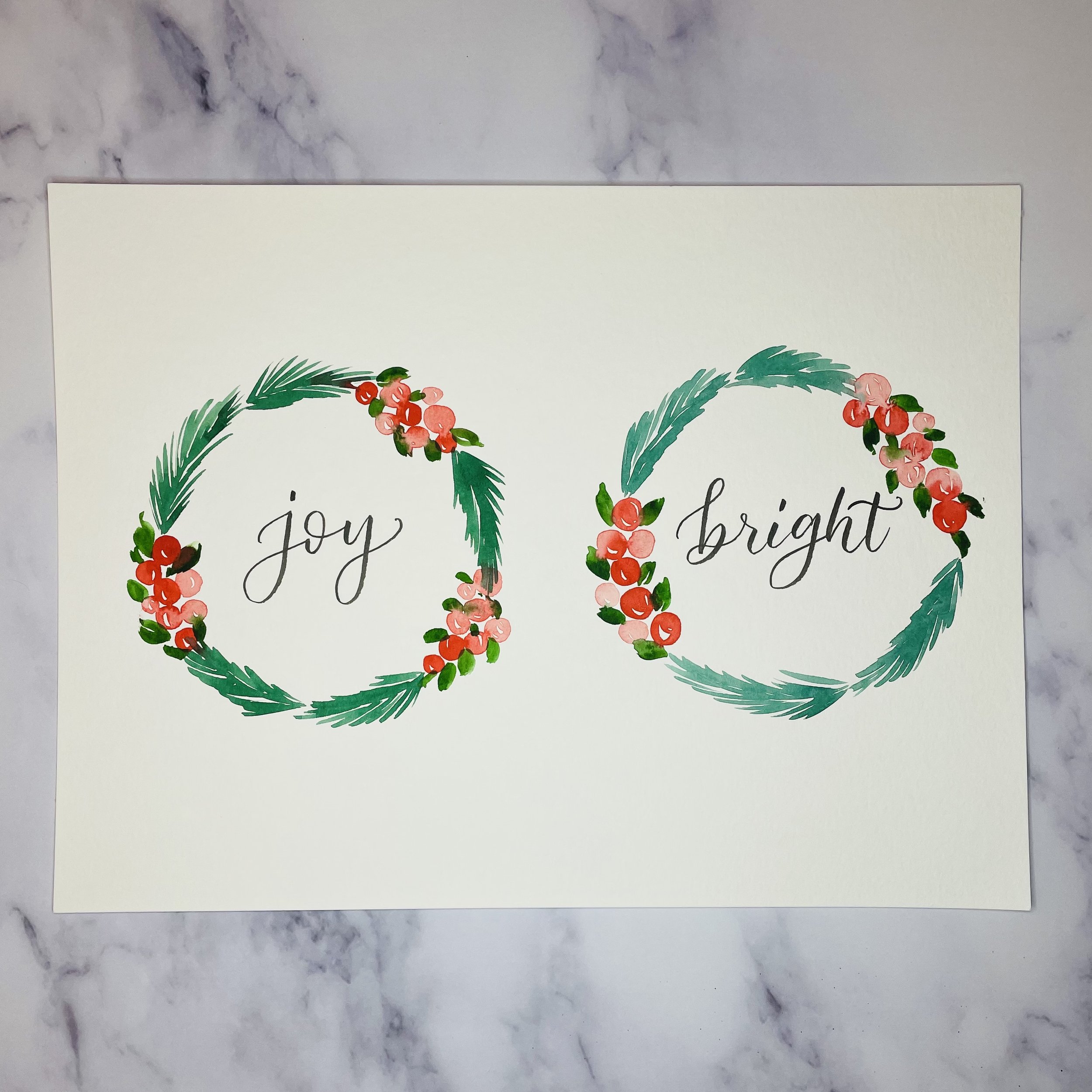 Watercolor Wreath Painting for Beginners