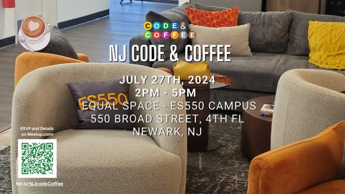 NJ Code and Coffee 3 at EqualSpace ES550 tech campus