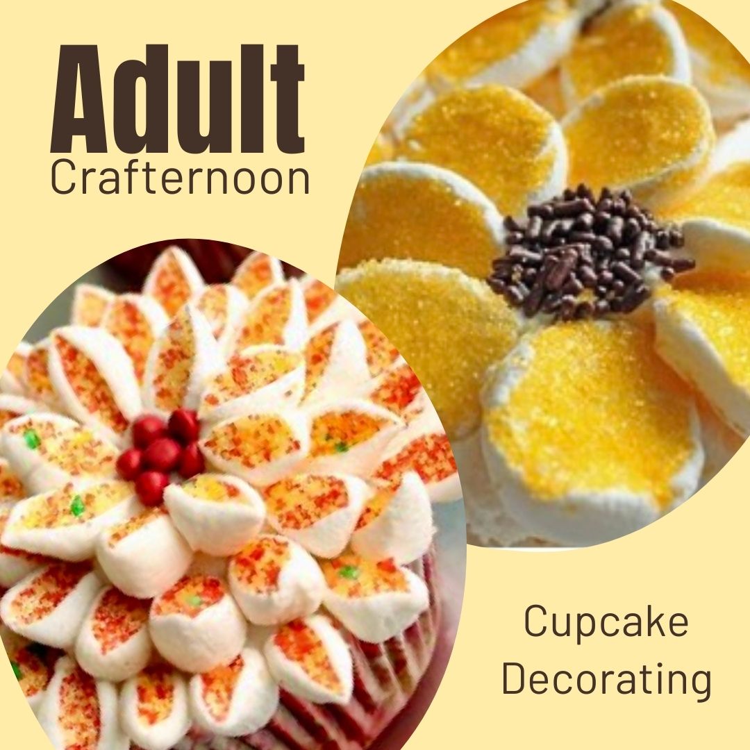 Crafternoon Decorate Sunflower and Chrysanthemum Cupcakes, adults