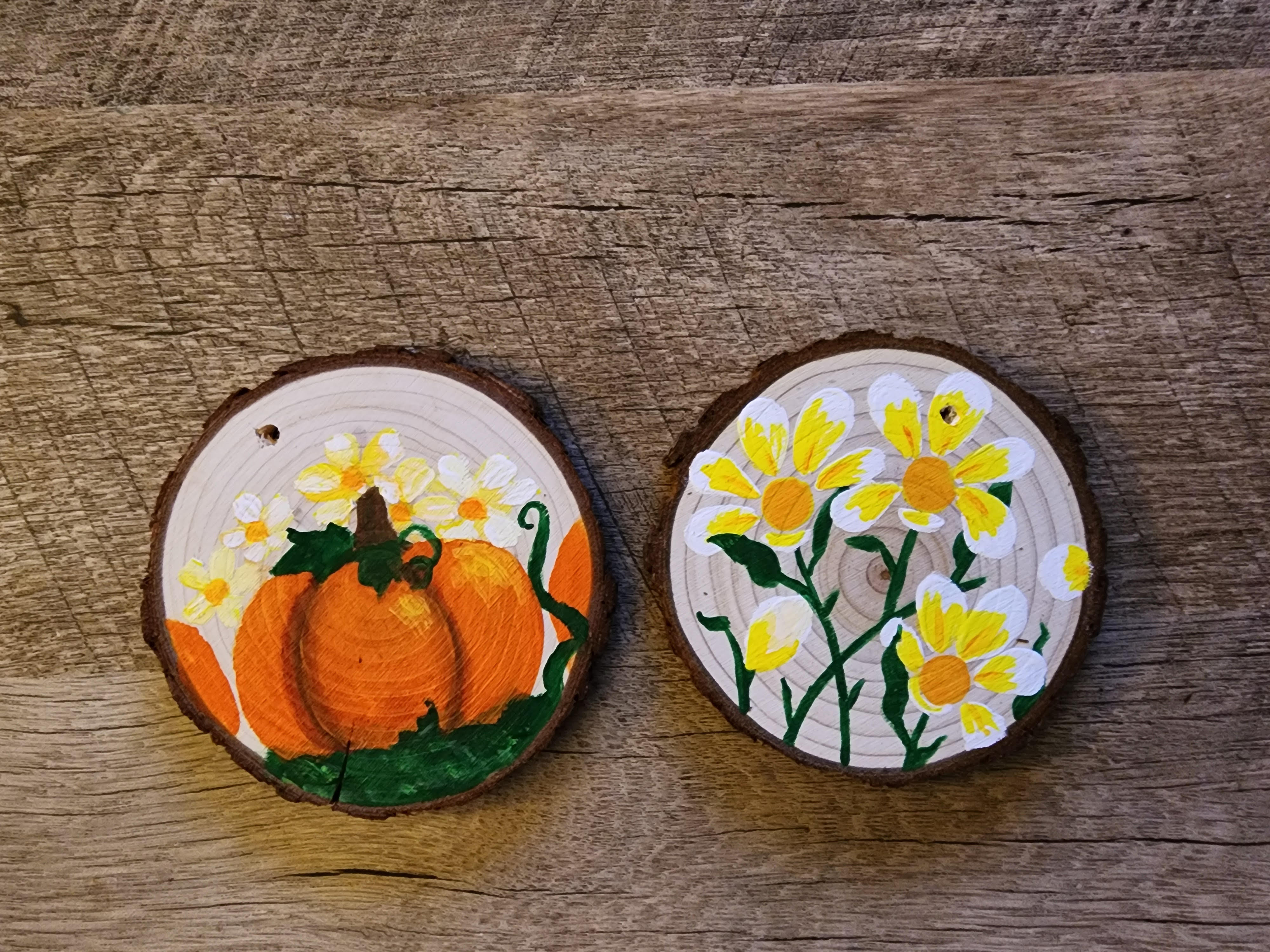 Fall Wood Slice Coasters