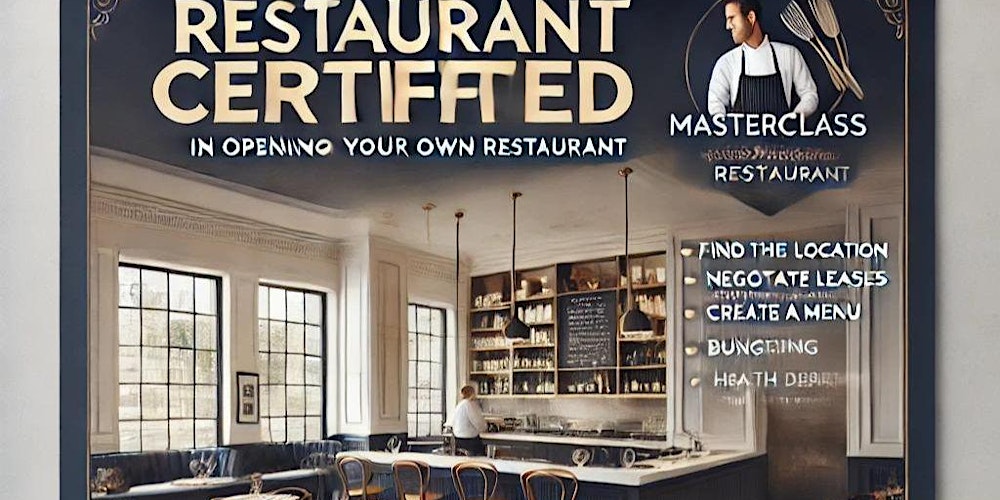 Restaurant Certified: Masterclass in Opening Your Own Restaurant