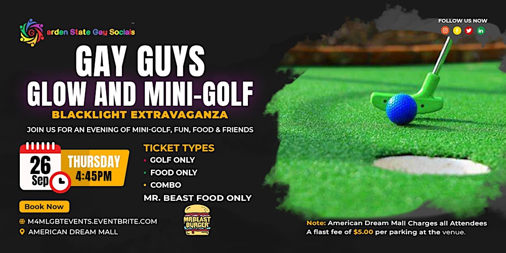 Gay Guys: Glow & Golf Black Light Extravaganza