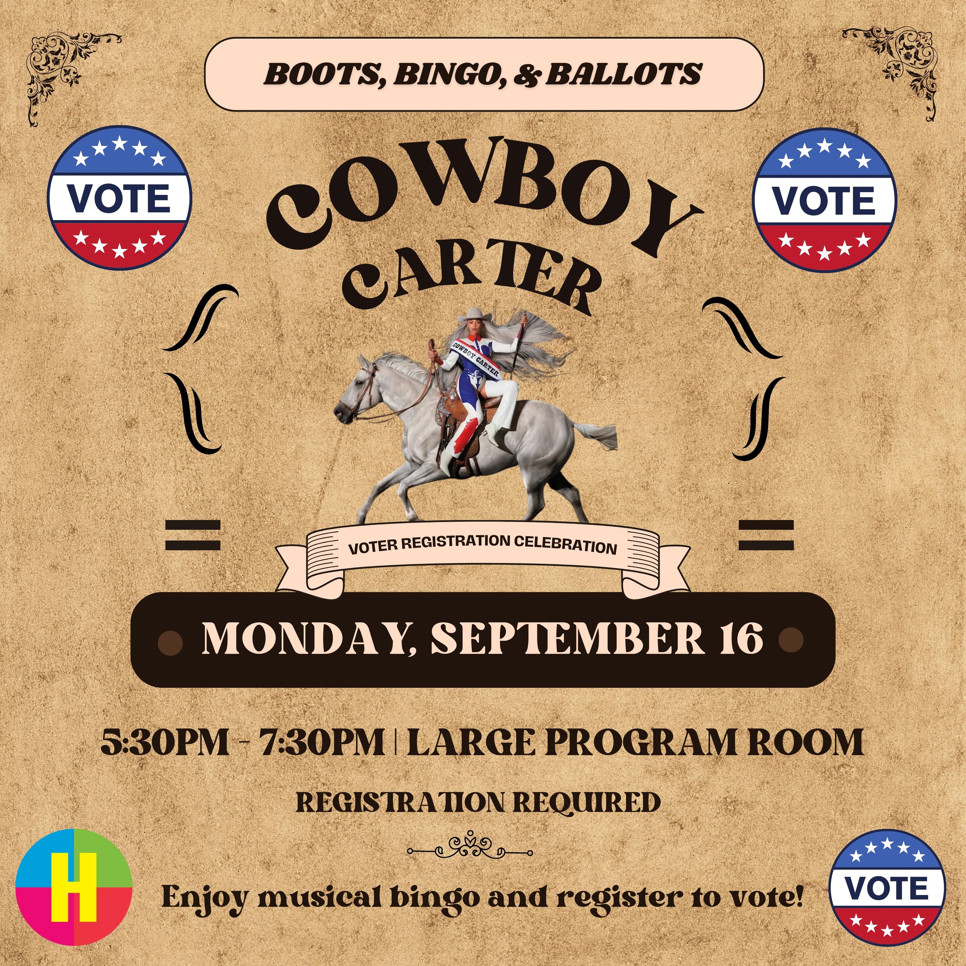 Boots, Bingo, & Ballots: A Cowboy Carter Celebration