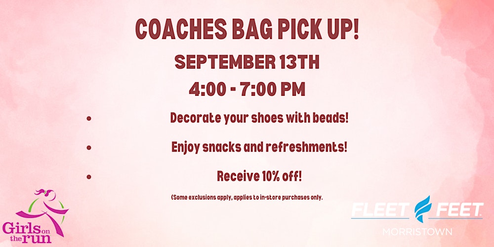 GOTR Coaches Bag Pick Up!