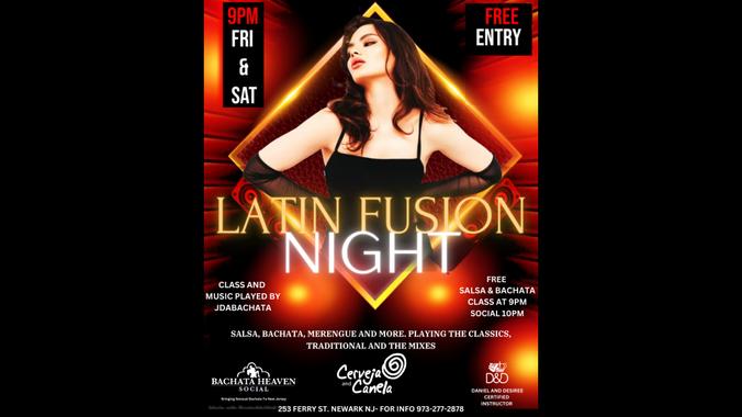 Latin Fusion Night (FREE ENTRANCE AND CLASS )