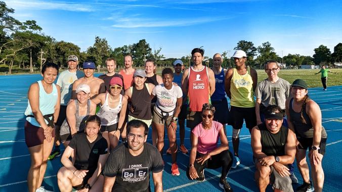 Speedwork at Lincoln Park Track, Jersey City