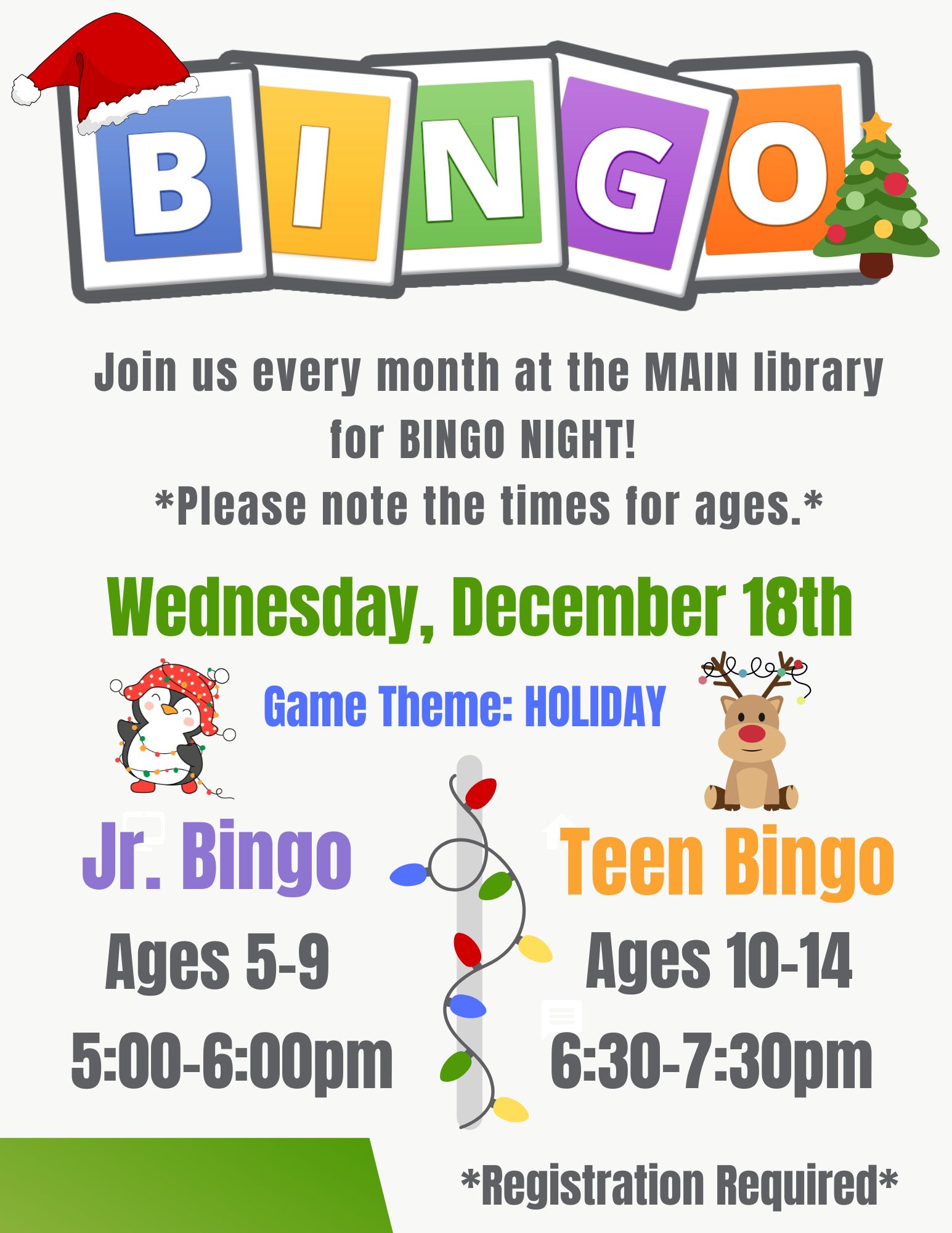 Jr. Bingo Night