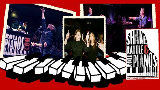 SHAKE, RATTLE & ROLL DUELING PIANOS -- Outdoors at Blue Moon Cafe, Wyckoff NJ