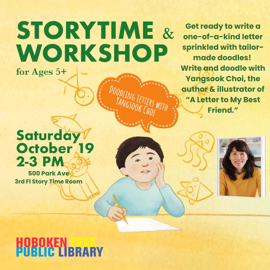 Doodling Letters: Story Time & Workshop with Author Yangsook Choi