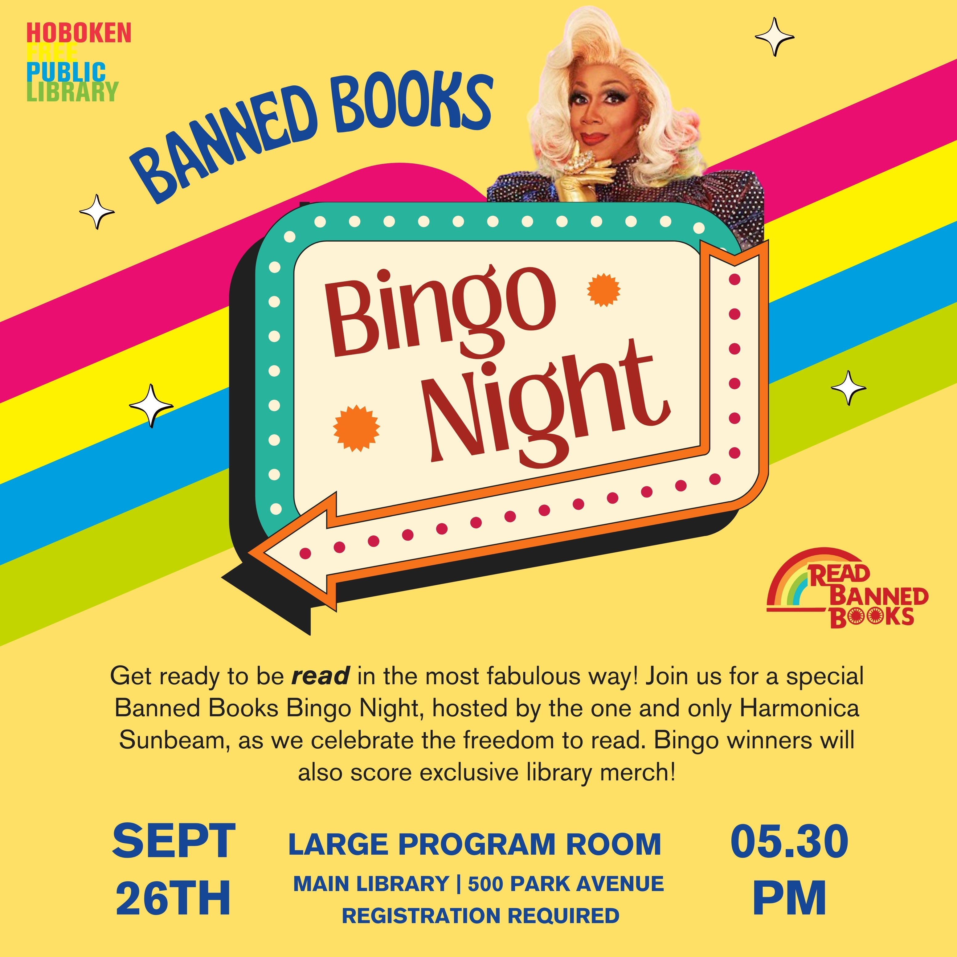 Banned Books Bingo with Harmonica Sunbeam!