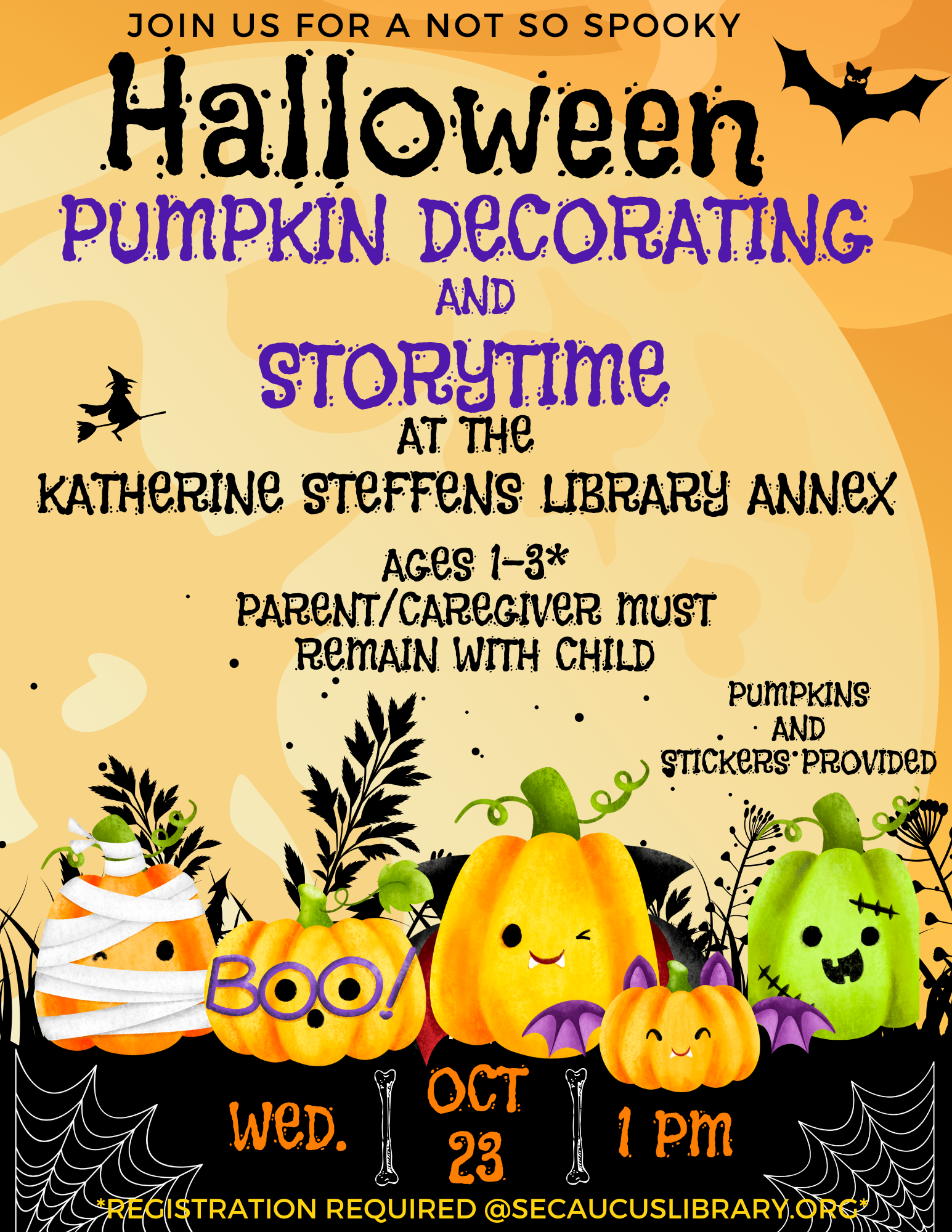 Pumpkin Decorating and Story Time at the Annex