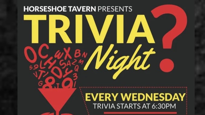 YES, IT’S BAAACK!! Trivia Night at the Horseshoe Tavern in Morristown!