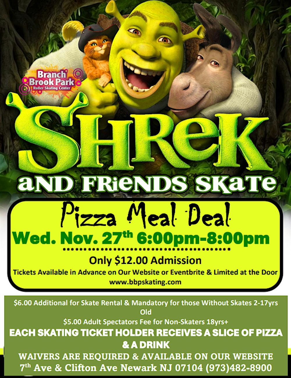 Shrek Pizza Meal Deal Skate