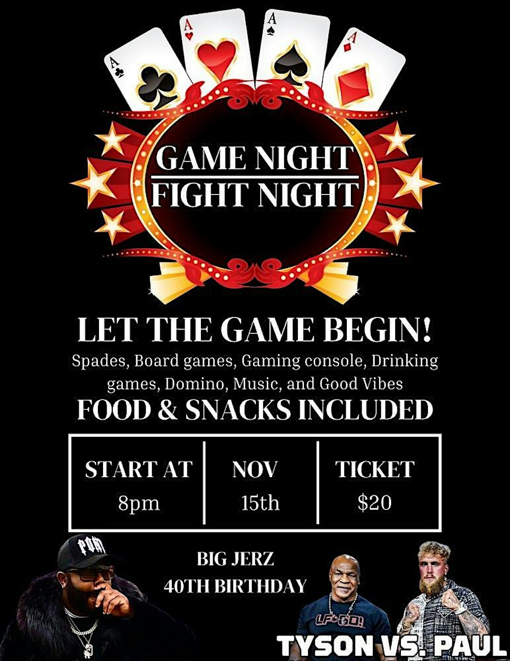 Game Night/Fight Night