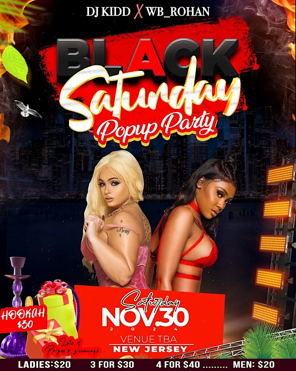 BLACK SATURDAY 'POP UP PARTY'