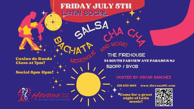 Sizzling Salsa/Bachata Night: Friday Latin Dance Socials