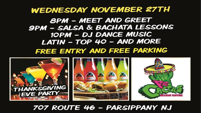 Thanksgiving Eve Party! Dance Lessons And DJ Music! Free Event!