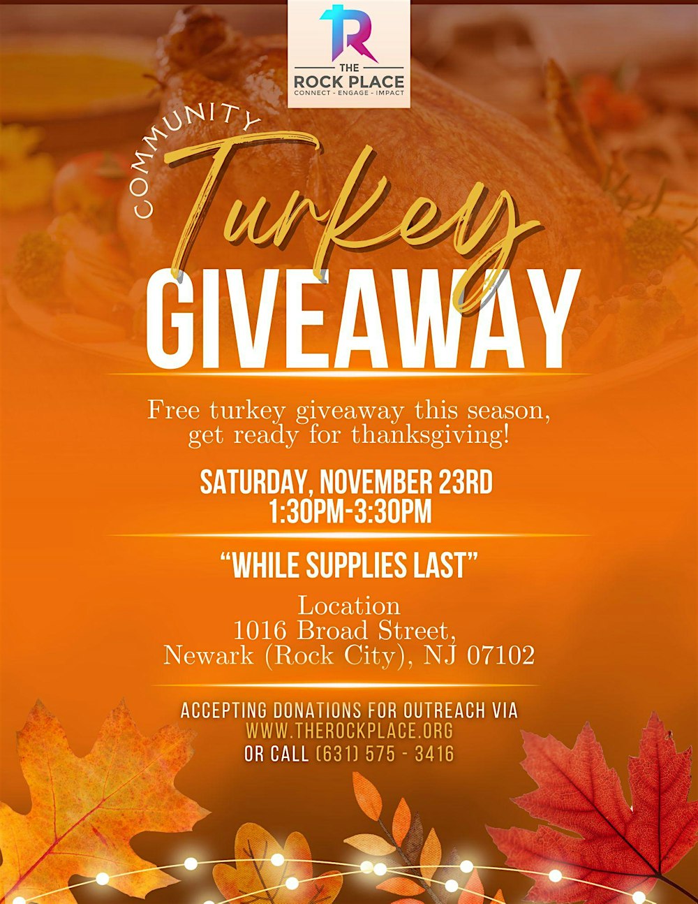 FREE Thanksgiving Turkey Giveaway! (While Supplies Last)