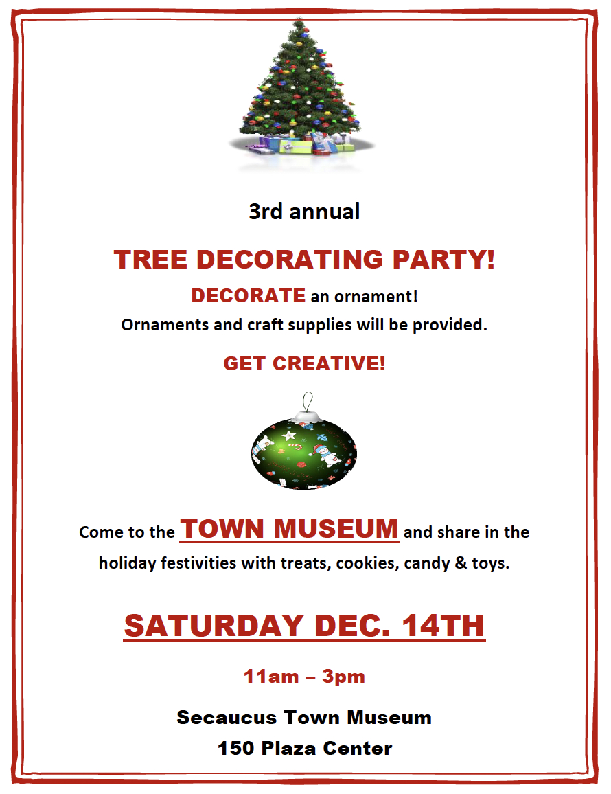 Tree Decorating Party