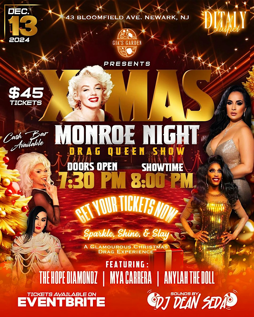 Monroe Night Drag Queen Xmas Show