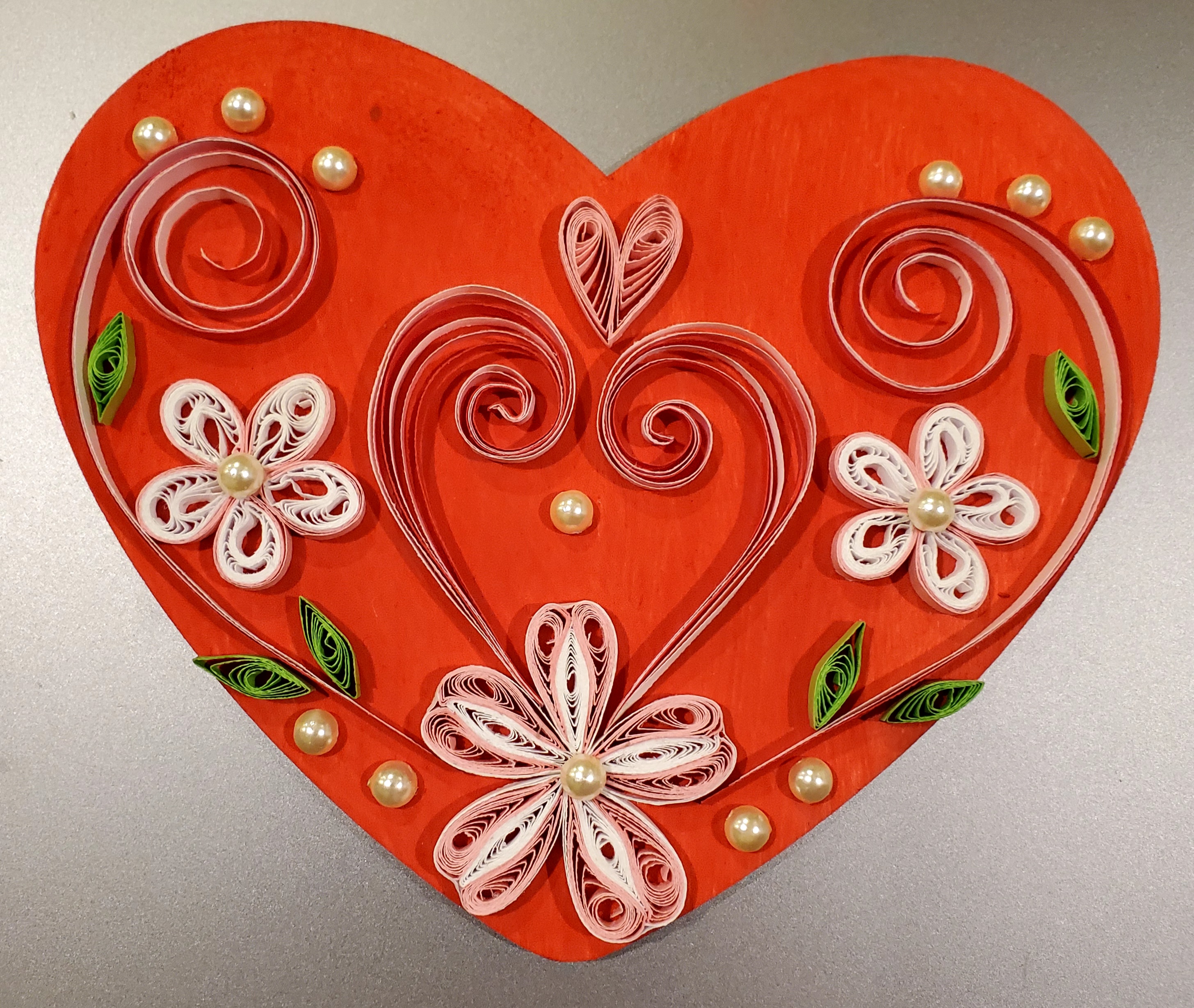 Wooden Heart Valentine's Day Craft (Adults)