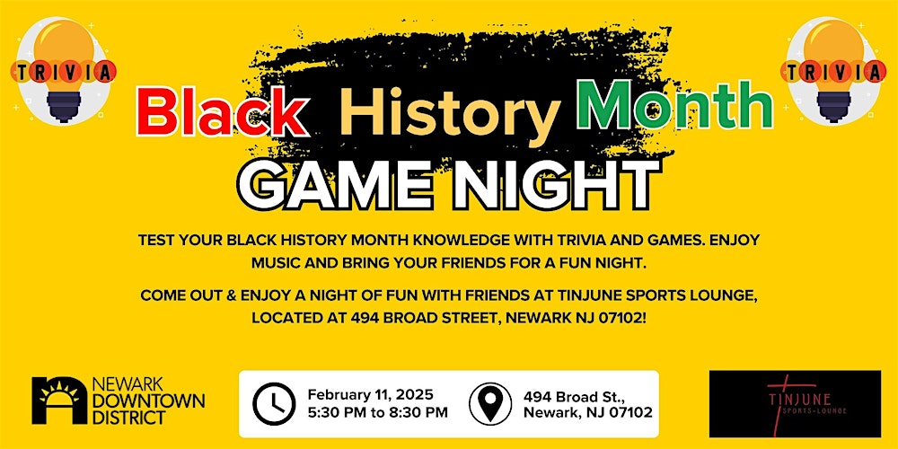 NDD Black History Month Game Night