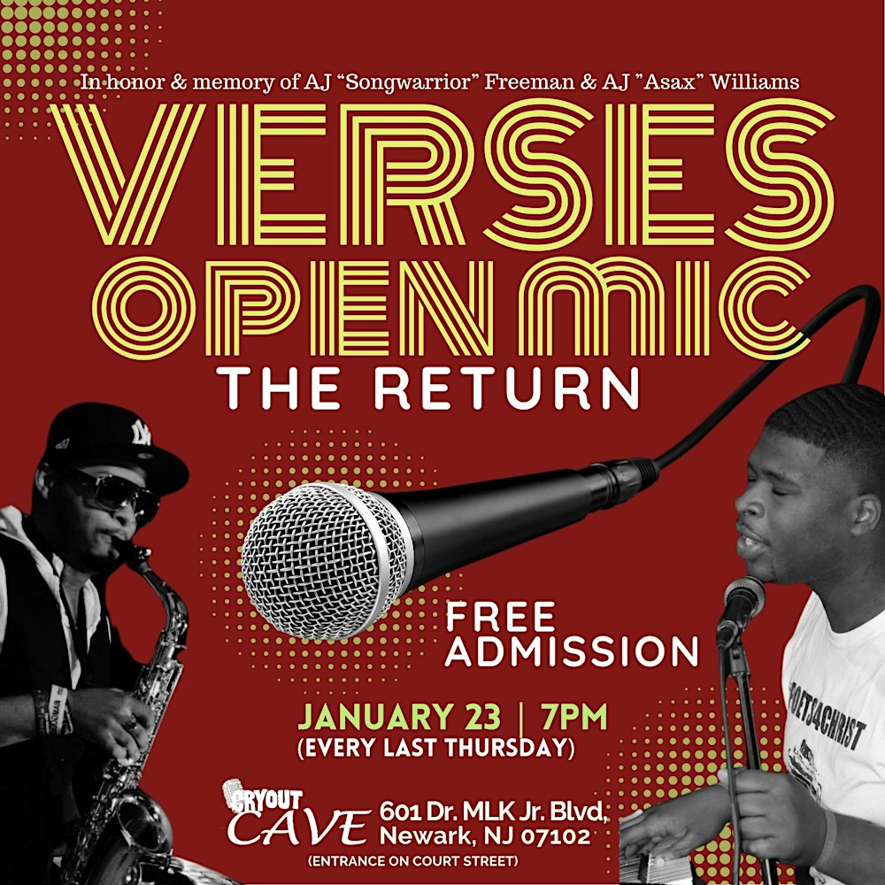 VERSES Open Mic  - Free Admission