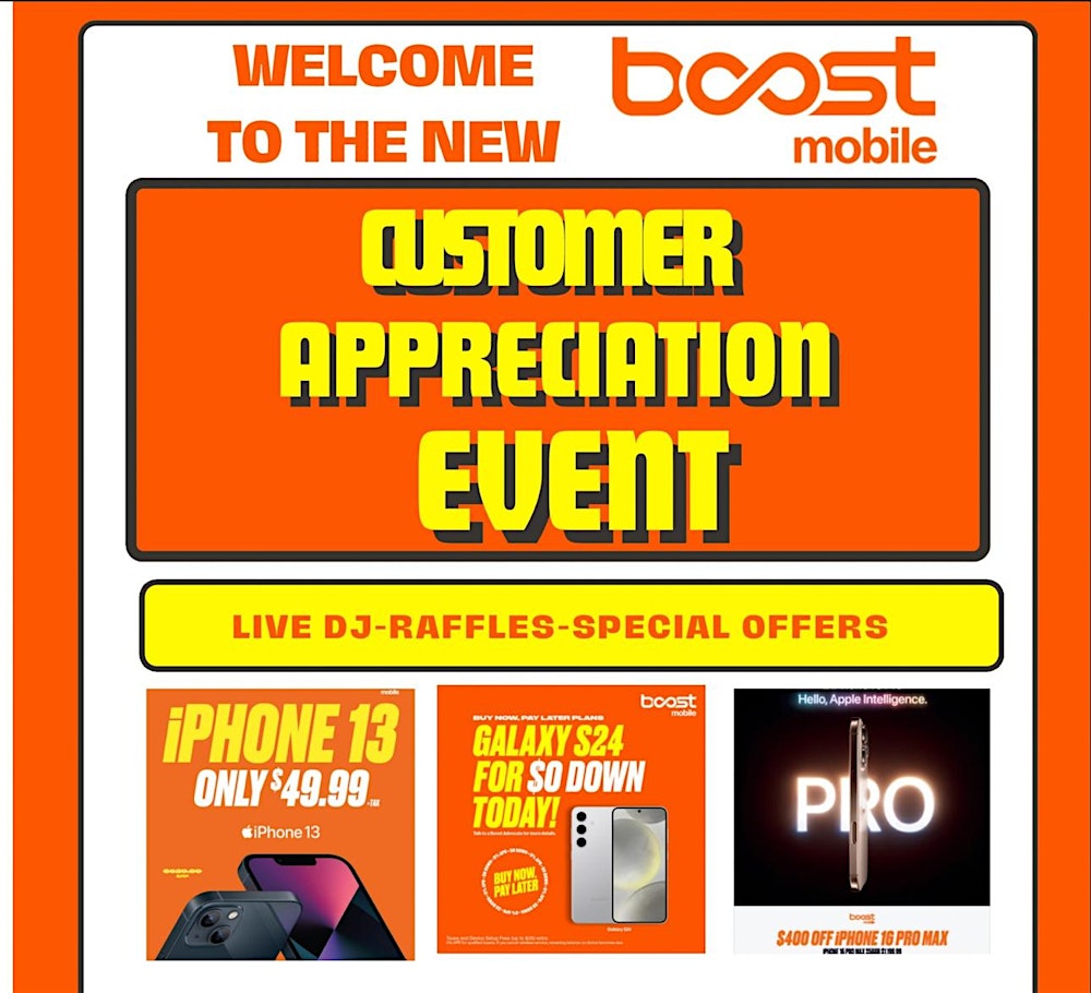 Boost mobile Customer Appreciation event