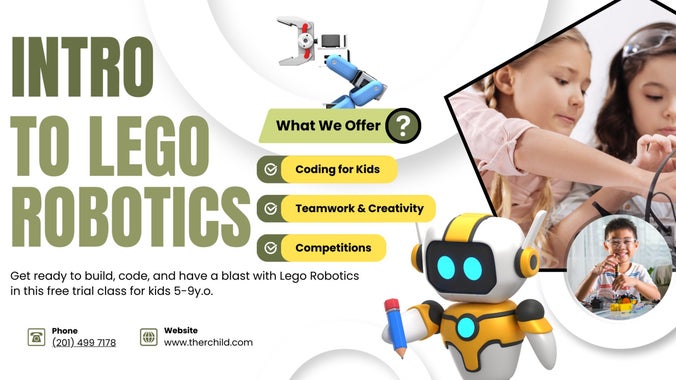 Free Class for Kids 5-9y.o.- Intro to Lego Robotics