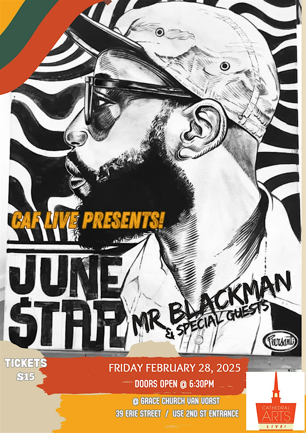 CAF Live Presents: Junestar Mr Blackman & Special Guests