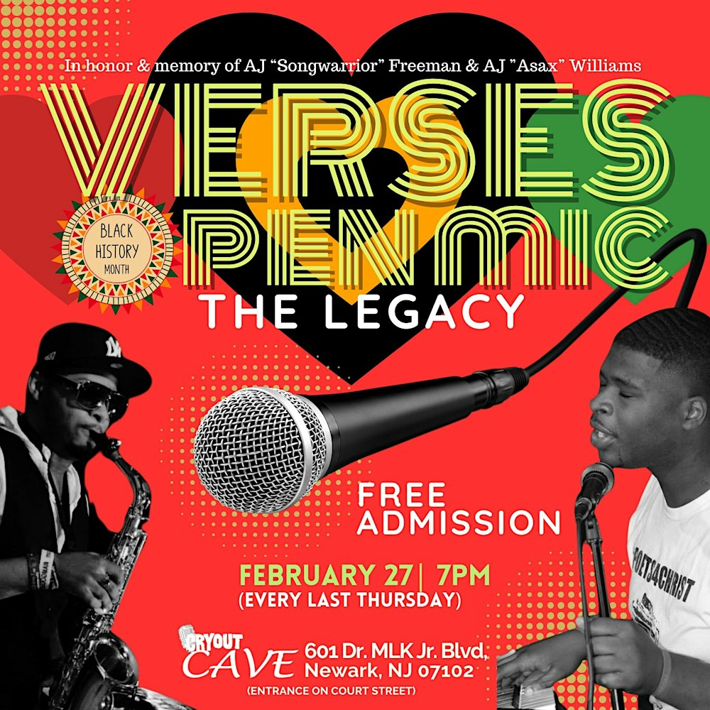 VERSES Open Mic: THE LEGACY  - Free Admission