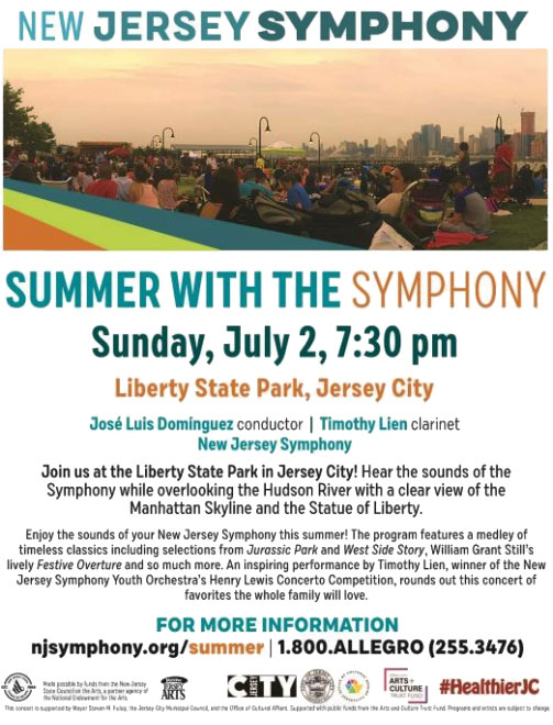 Jersey City Welcomes the New Jersey Symphony to Liberty State Park this Weekend for a Free, Family-Friendly Concert