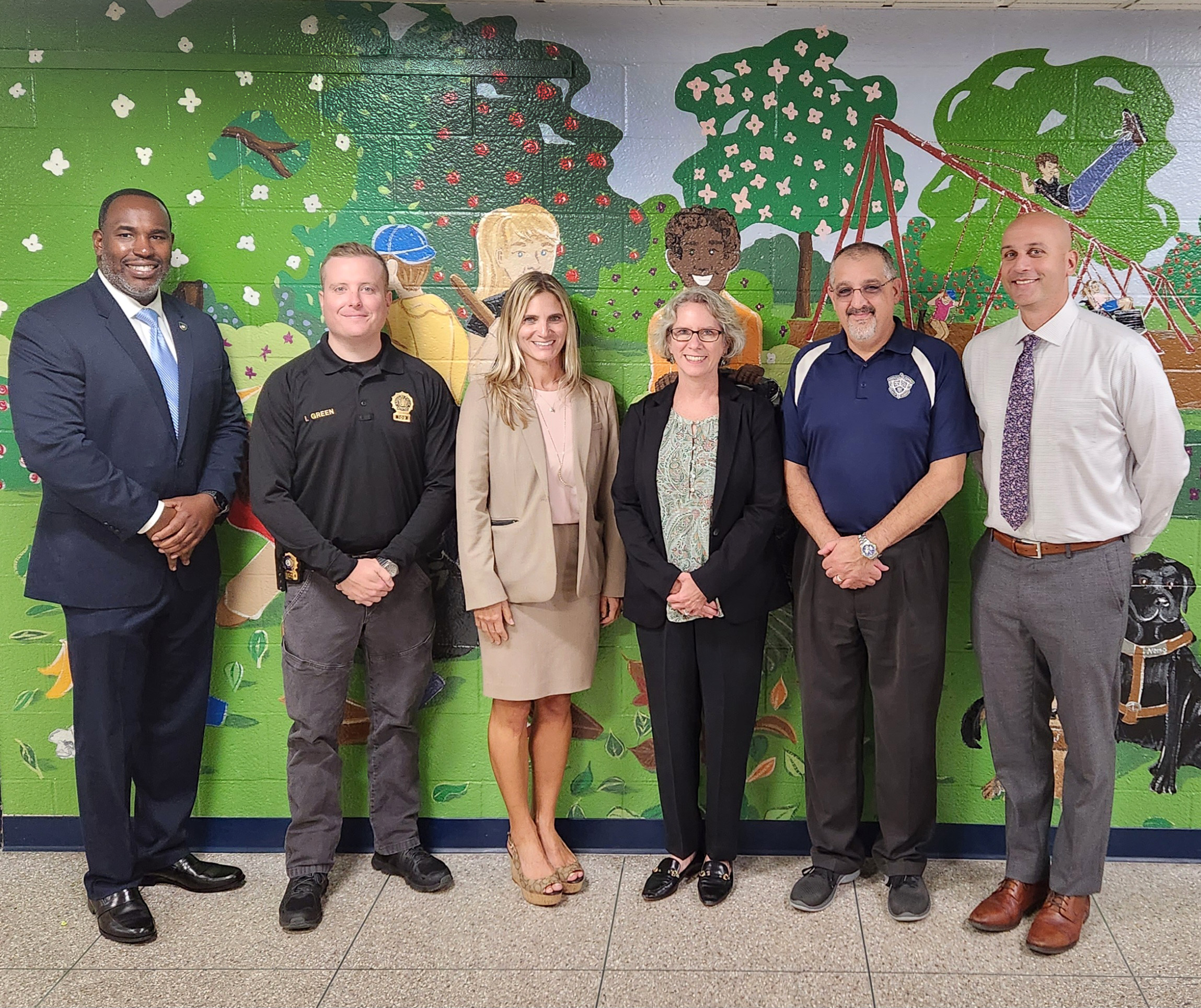 MCPO Sgt. Patrick LaGuerre, Randolph Township Detective Ian Green, MCPO Supervising Assistant Prosecutor Sam DeNegri, Vice Principal Jackie Fik, Vice Principal Michael LoRicco, Principal David Kricheff