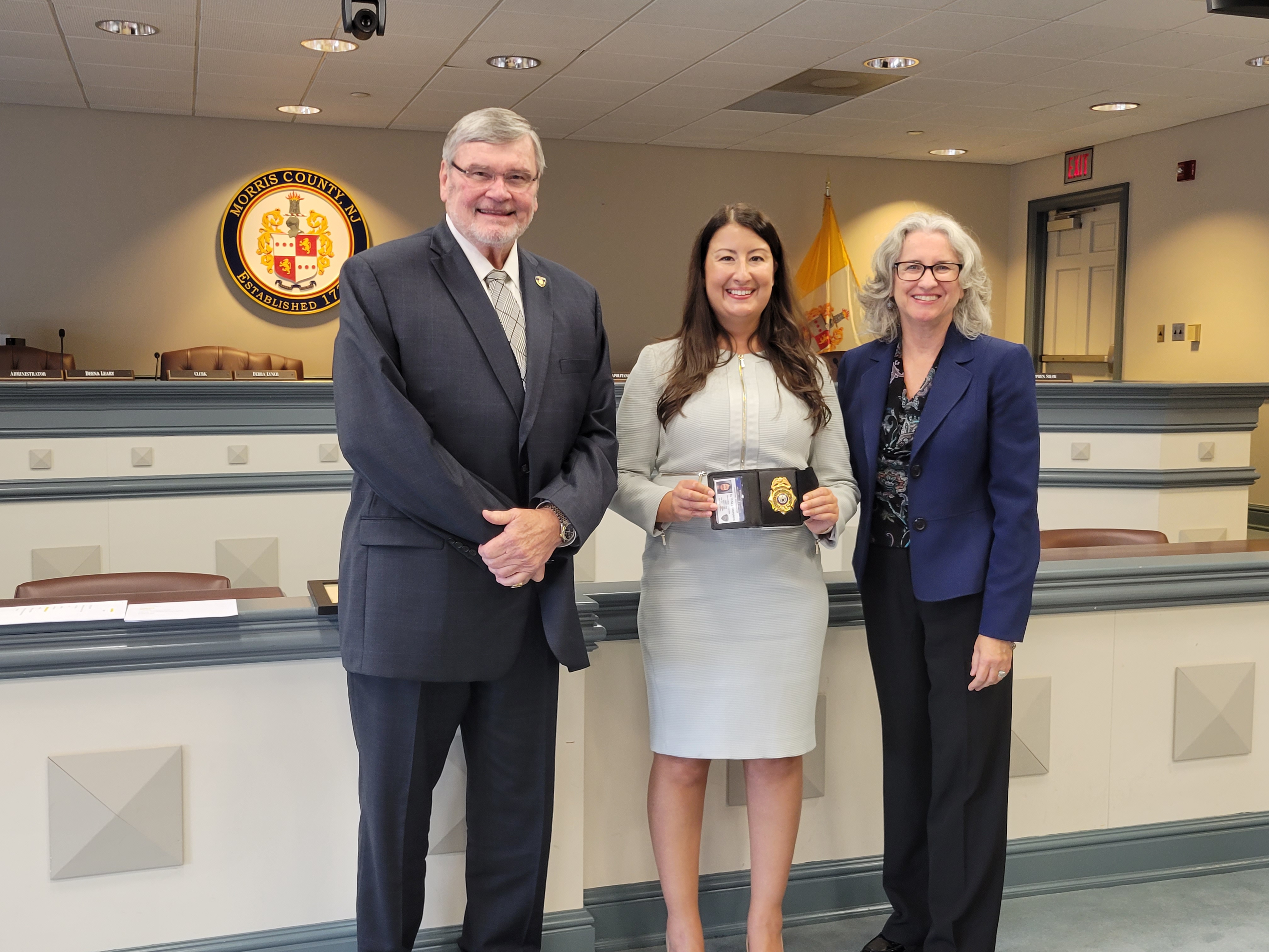 Prosecutor Robert Carroll, AP Alyssa DiSturco, First Assistant Prosecutor Maggie Calderwood