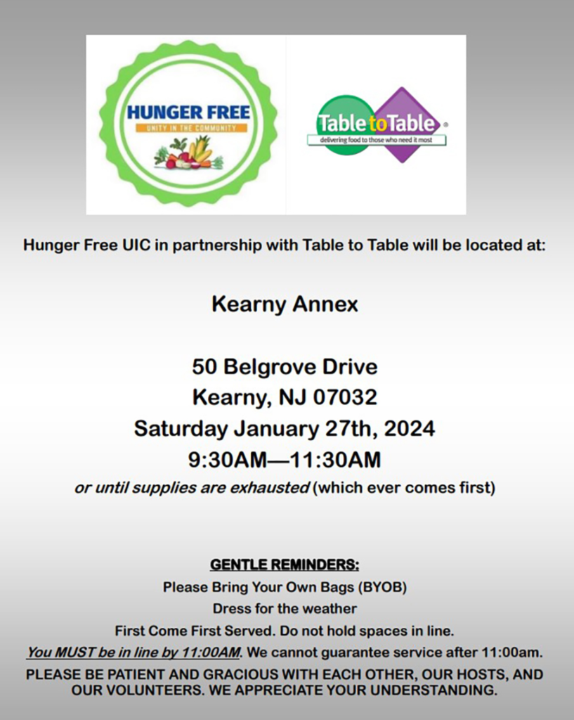 Food Distribution Event January 27th, 2024