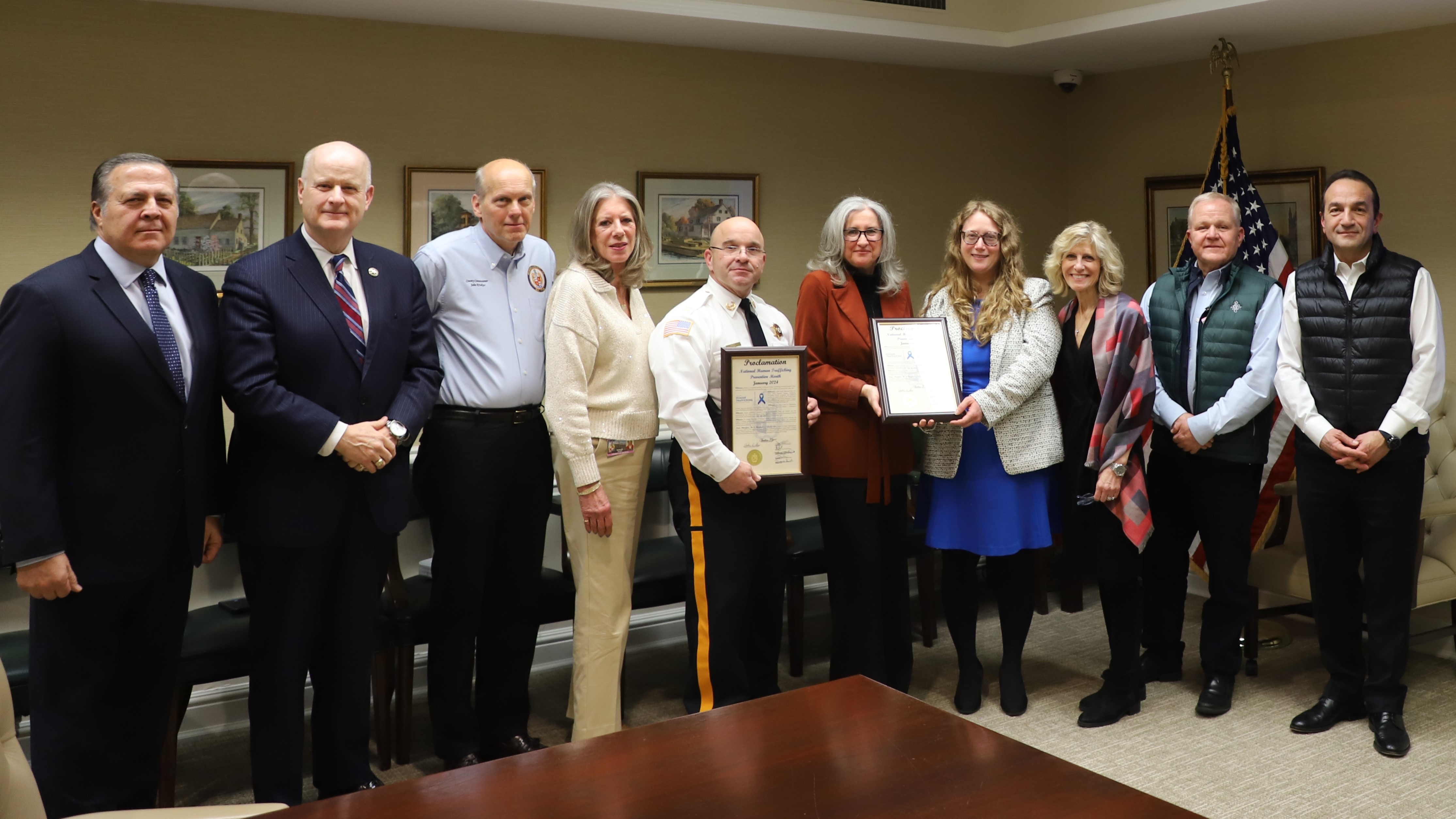 MCPO Joins Commissioners for Human Trafficking Awareness Month