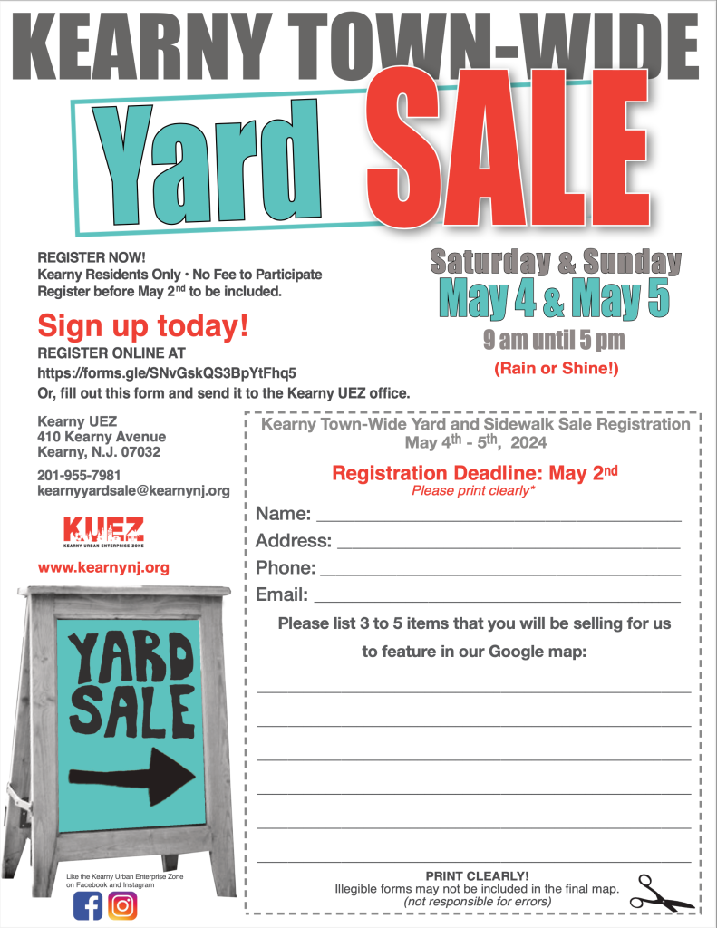 Kearny Annual Town-Wide Yard Sale