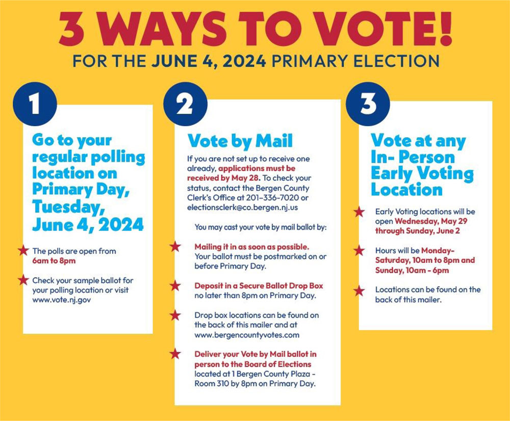 3 Ways to Vote!