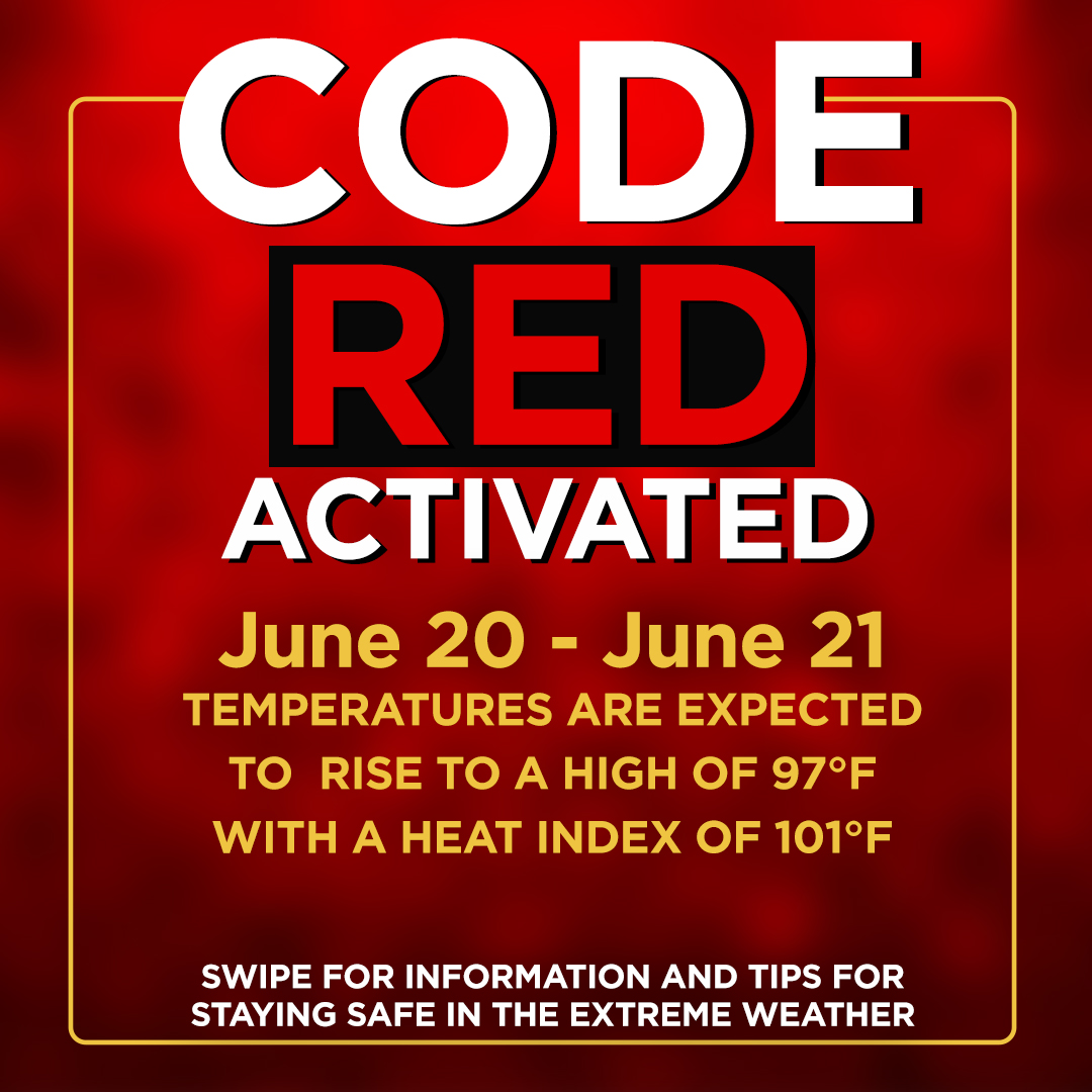 Newark Activates Code Red For June 20 Through June 21