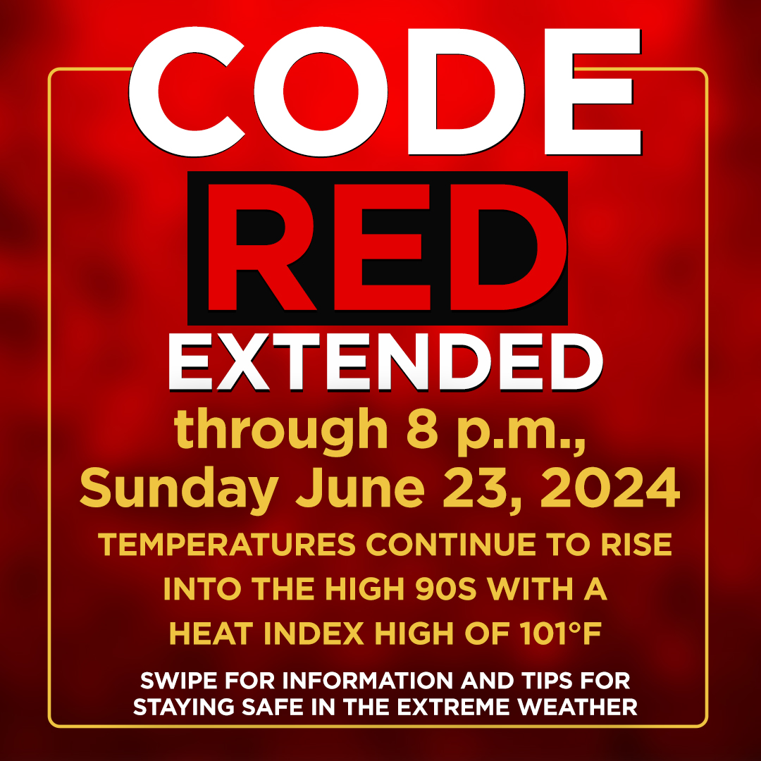 Newark Extends Code Red Through 8 P.M., Sunday, June 23