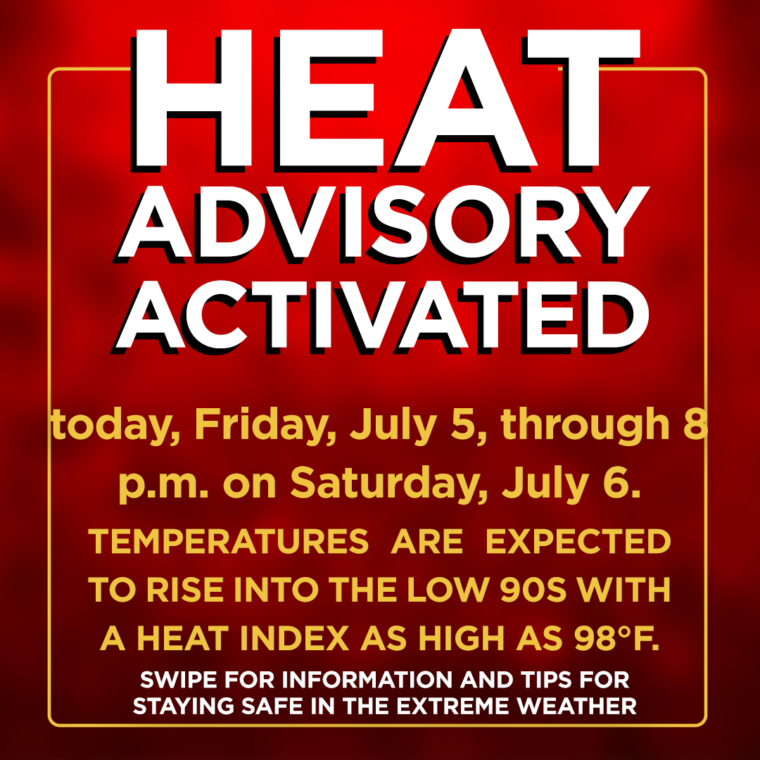 Newark Issues Excessive Heat Advisory For July 5 Through July 6