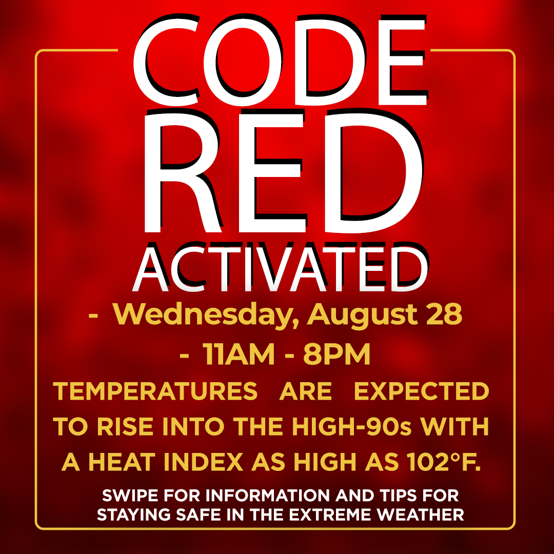 Newark Activates Code Red For Wednesday, August 28, 2024