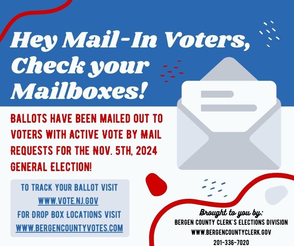 Mail in Voters... Check your mailbox!