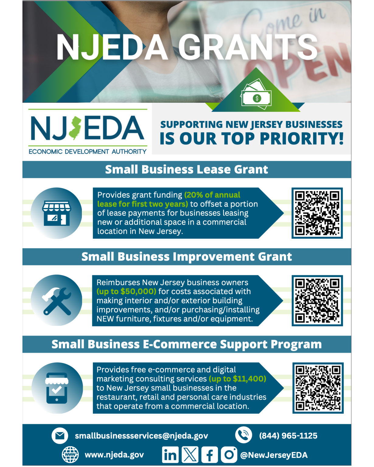 Start or Grow a Business with NJEDA