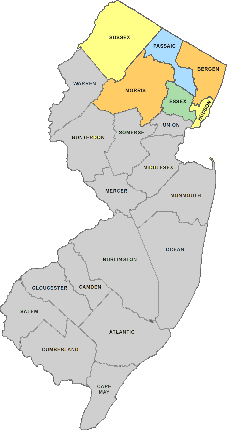 North Jersey Counties